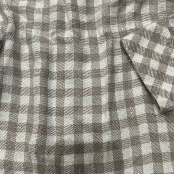 Rails Shirt Womens XS Plaid Flannel Button Down Hunter Long Sleeve Cream Tan - Picture 8 of 8